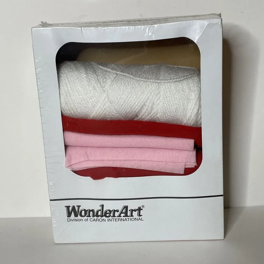 VINTAGE 1991 WONDER ART CHRISTMAS MRS.CLAUS AUNT LYDIA'S OLD NO KNIT NO CROCHET